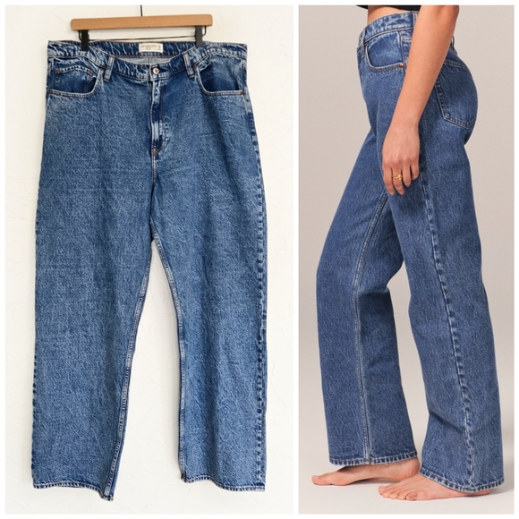 Abercrombie & Fitch Denim - Abercrombie The Loose High Rise Jeans